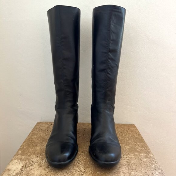 '00s PRADA | leather knee-high boots - Picture 1 of 5